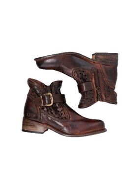 BED STU $255 TEAK DIP DYE HEATHER LEATHER BOOTS SZ 11